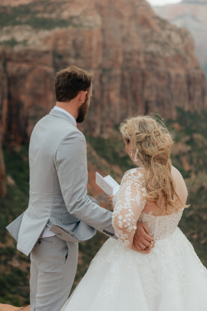 Adventurous Zion National Park Elopement- Zion Wedding and Elopement Photographer 