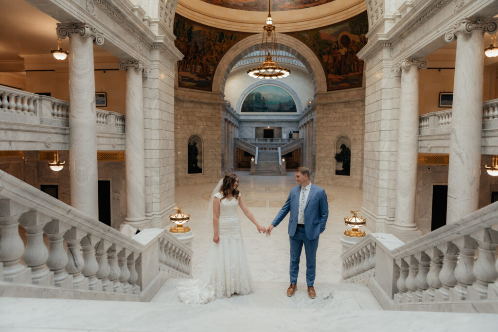 Utah State Capital Photoshoot- Utah State Capital Wedding Photos- Utah wedding photographer 