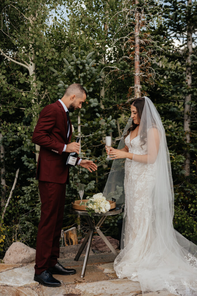 Brian Head Wedding, Brian Head cabin wedding, Utah cabin Wedding, Cabin wedding photographer 