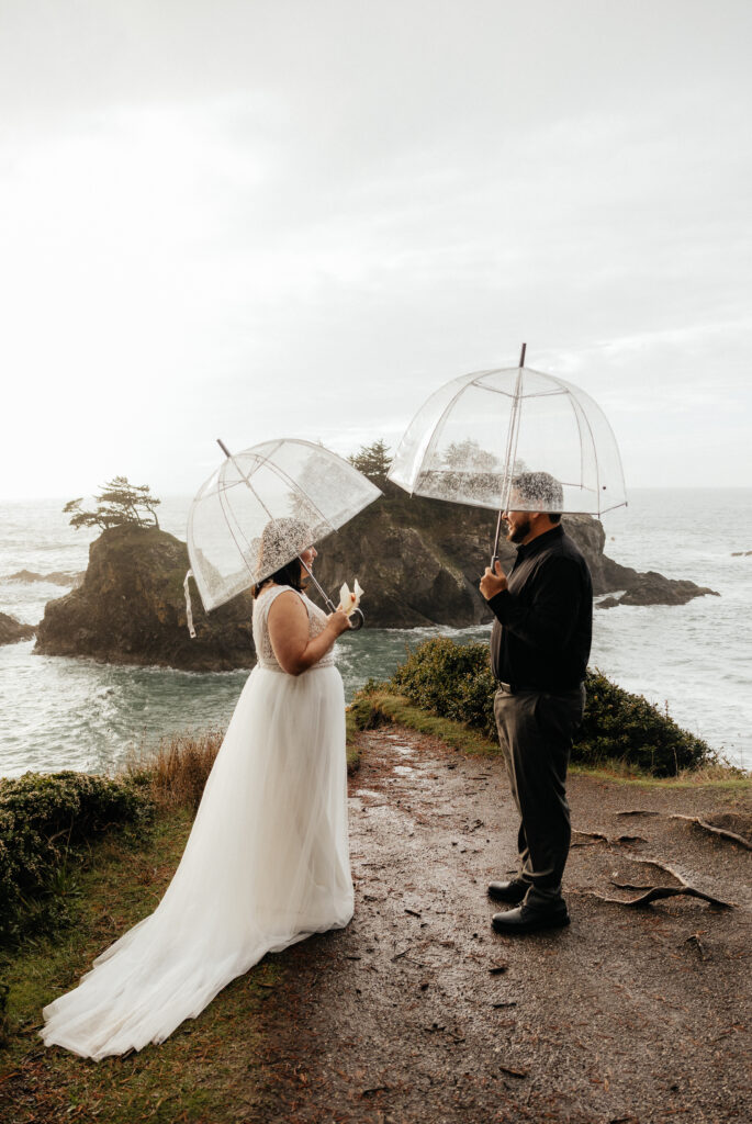 brooking elopement, oregon coast elopement, natural bridges elopement, secret beach elopement, Oregon Elopement photographer